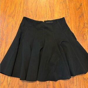 Astr Elegant Black Skater Skirt
